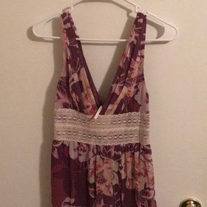 Free People Hi-low Floral Dress